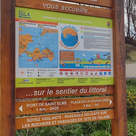Διαμέρισμα Calme Bord De Wifi-nespresso-draps-linge De Bain Saint-Mandrier-sur-Mer